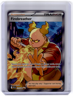 Pokemon Phantasmal Flames Firebreather 119/094 Full Art Trainer Ultra Rare NM - Image 1