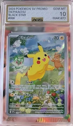 Pokemon SV Promo Pikachu Black Star Graded 10 #088 2024 - Image 1
