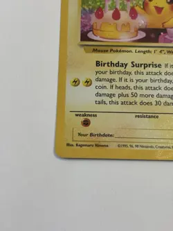 Pokemon TCG Birthday Pikachu 24/53 Celebrations Classic Collection NM - Image 2