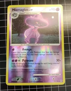 Mismagius 10/130 Diamond & Pearl Base Set Pokemon Reverse Holo - Image 1
