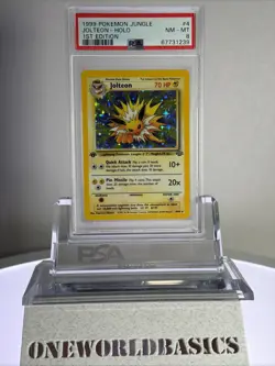 1999 1st Edition JOLTEON HOLO 4/64 | PSA 8 | JUNGLE GRADED POKEMON Near Mint - Image 1