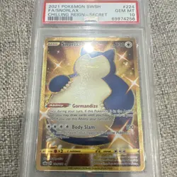 Pokemon Snorlax Secret Rare Full Art Holo Swsh06 Chilling Reign 224/198 PSA 10 - Image 3