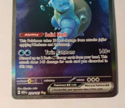 Blastoise ex 200/165 Pokemon Scarlet & Violet 151 Special illustration Rare - Image 2