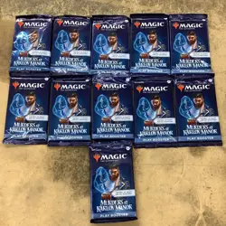 Magic The Gathering Murders At Karlov Manor Play Booster 11 Packs NEW 154 Cards - Image 1