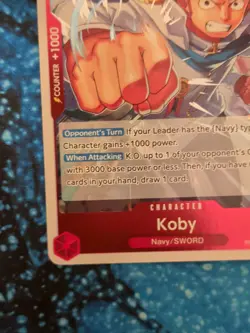 Koby Premium PRB02-001 One Piece TCG Card English - Image 2