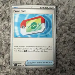 Pokemon TCG Ascended Heroes Pokepad Card 198/217 Poke Pads NM/M Condition - Image 1