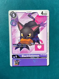 1x BT3-082 BlackGatomon Box Topper Promo Alternate Art Digimon Card Game x1 - Image 1