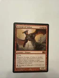 Scourge of Valkas Magic 2014 M14 MTG, Near Mint, Free Shipping - Image 1