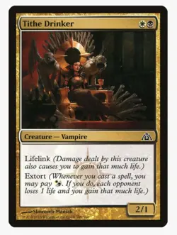 Tithe Drinker | MTG DGM | Orzhov Vampire Extort Lifelink Pauper EDH | LP - Image 1