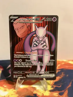 Pokemon TCG Team Rocket’s Mewtwo ex 213/182 Ultra Rare Destined Rivals - Image 2
