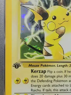 LT. SURGE'S RAICHU 2000 Pokemon Gym Challenge 1st Edition Holo Swirl #11 - PSA 9 - Image 4