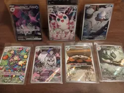 Lot Of 7 Pokemon Illustration Rare & Full Art Nidoking Wigglytuff SIR - Image 1