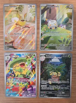 Lot of 4 Pokemon Full Art Illustration Rares - Mega & Phantasmal Flames - NM - Image 1