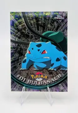2000 Pokemon Topps Chrome: Bulbasaur #01 - NM - Image 1