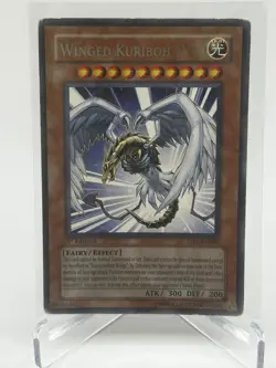 Yugioh TCG - Winged Kuriboh LV10 1st Edition Rare DP1-EN006 - Image 1