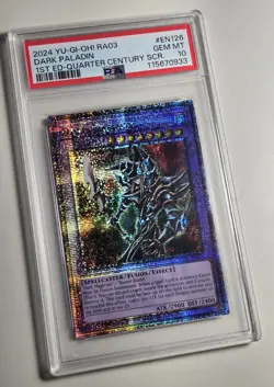 2024 YU-GI-OH! QUARTER CENTURY BONANZA Dark Paladin RA03-EN126 QCR PSA 10 QCSR - Image 2