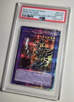 2024 YU-GI-OH! QUARTER CENTURY BONANZA Dark Paladin RA03-EN126 QCR PSA 10 QCSR - Image 3