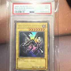 Yu-Gi-Oh 2003 Red-Eyes B Dragon SDJ-001 Ultra Rare 1st Edition PSA 9 - Image 1