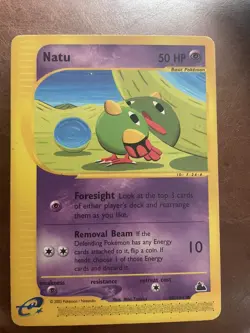 Pokemon Card Natu 80/144 Common Non Holo Skyridge Base Set e series nm/lp - Image 1