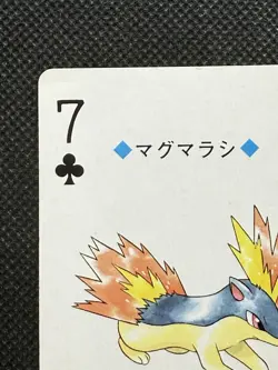 Pokemon Quilava 7 of Clubs Gold Deck Ho-oh Playing Card Poker Nintendo EX - Image 2