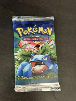 Pokemon TCG Base Set Booster Pack Venusaur Art Sealed 11 Cards English WOTC - Image 1