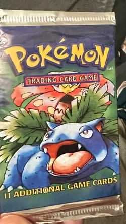 Pokemon TCG Base Set Booster Pack Venusaur Art Sealed 11 Cards English WOTC - Image 3