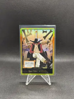 DON!! Card (Dracule Mihawk) (Gold) The Azure Sea's Seven Foil - Image 1