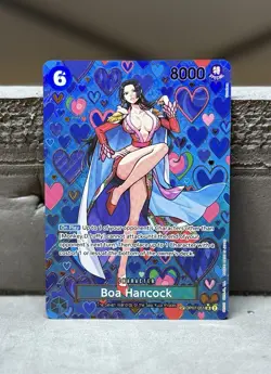 One Piece Card Game Boa Hancock OP07-051 Super Rare SP English Edition - Image 1