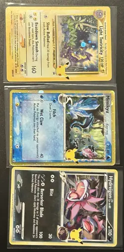 Pokemon Celebrations Holo Lot Light Toxtricity Mimikyu Hydreigon 3 Cards - Image 1