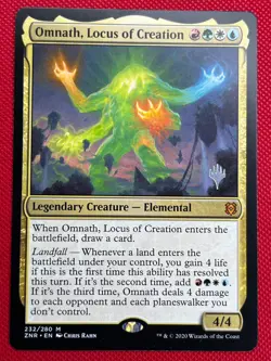 MTG 1X Omnath, Locus of Creation X1 (Promo Pack) Zendikar Rising Magic - NM/MT - Image 1