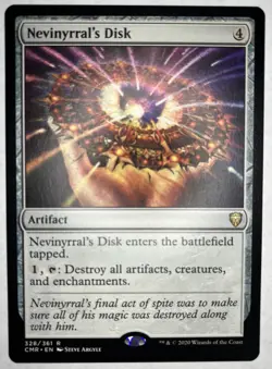 1x Nevinyrral’s Disk NM Regular CMR Commander Legends 328 MTG Magic The Gat - Image 1