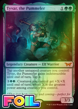 x1 Tyvar, the Pummeler DSK Duskmourn MTG 202 FOIL MYTHIC M/NM 1x - Image 1