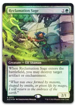 Reclamation Sage (Extended Art) #777 (Foil) (NM) Secret Lair Drop SLD Magic MTG - Image 1
