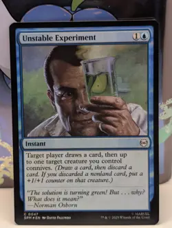 Unstable Experiment (Foil) - 0047 - Marvel's Spider-Man - MTG MAGIC- NM - Image 1