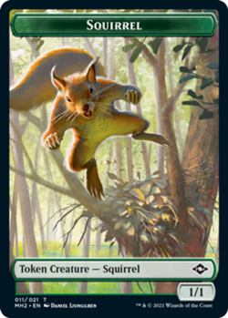 x4 Squirrel Token T MTG Modern Horizons 2 M/NM, English - Image 1