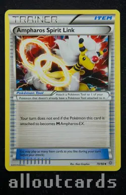 2015 Pokemon Ancient Origins Ampharos Spirit Link 70/98 NM/M - Image 1