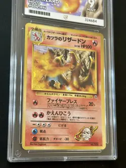 Japanese Pokemon Gym Challenge Blaine's Charizard Holo 1999 #006 Graded ACE 9 - Image 3