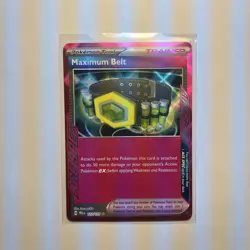 Pokemon TCG: Prismatic Evolutions - Maximum Belt ACE SPEC Rare - 117/131 - Image 1
