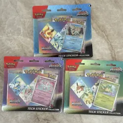 Pokemon Scarlet & Violet Prismatic Evolutions Pack - Leafeon, Sylveon, Glaceon - Image 1