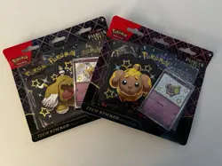 2x Pokemon TCG: Paldean Fates Tech Sticker Collection (6 Total Packs!) Sealed - Image 1