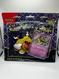 2x Pokemon TCG: Paldean Fates Tech Sticker Collection (6 Total Packs!) Sealed - Image 3