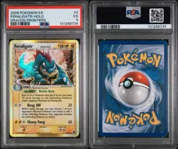 FERALIGATR HOLO (DELTA SPECIES) 2006 POKEMON EX DRAGON FRONTIERS #2 PSA 5 - Image 1
