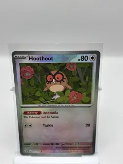 Pokemon TCG Hoothoot Master Ball Reverse Holo 077/131 Prismatic Evolutions NM - Image 2