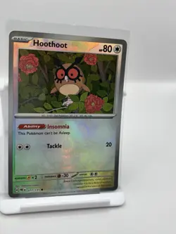 Pokemon TCG Hoothoot Master Ball Reverse Holo 077/131 Prismatic Evolutions NM - Image 4