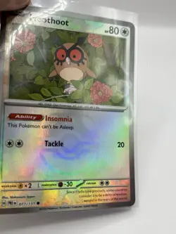Pokemon TCG Hoothoot Master Ball Reverse Holo 077/131 Prismatic Evolutions NM - Image 5