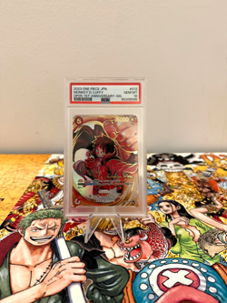 PSA 10 Monkey D. Luffy ST01-012 Eiichiro Oda Signed One Piece Card Japanese - Image 1