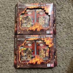 Lot Of Two Boxes! One Piece Card Game Illustration Box Vol.5 Bandai Namco Sealed - Image 1