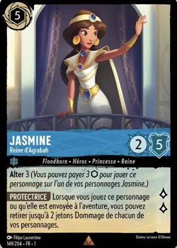 149/204 FR | Jasmine, Reine d'Agrabah | carte rare Disney Lorcana (2023) - Image 1