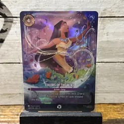 Disney Lorcana Colors of the Wind Enchanted 228/204 Winterspell Holo Pocahontas - Image 2