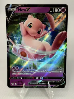 Mew V 069/189 Ultra Rare Darkness Ablaze Holo Foil SWSH Pokemon Card 69/189 - Image 1